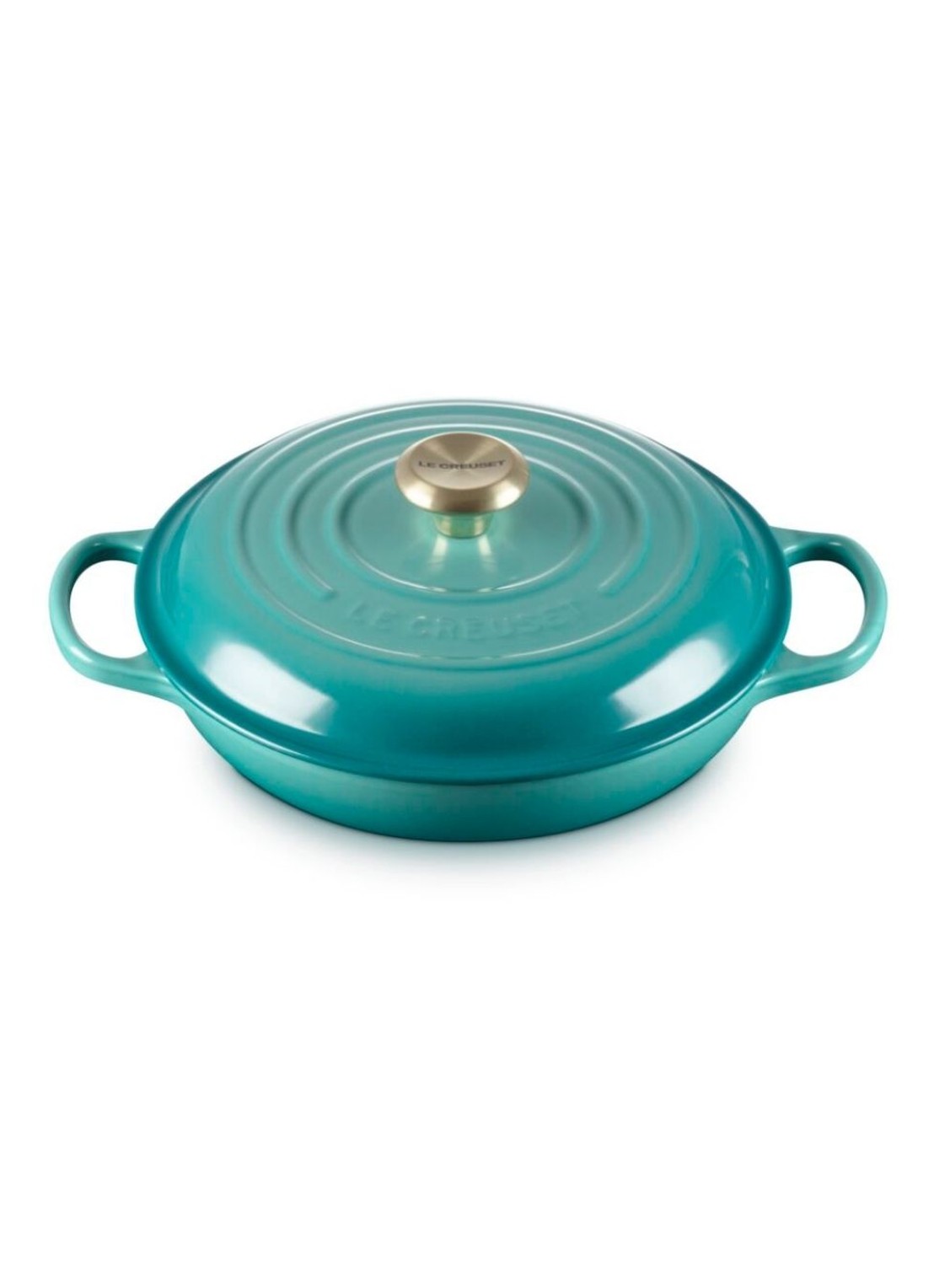 Le Creuset Signature braadpan 30 cm - detail 6 blauw