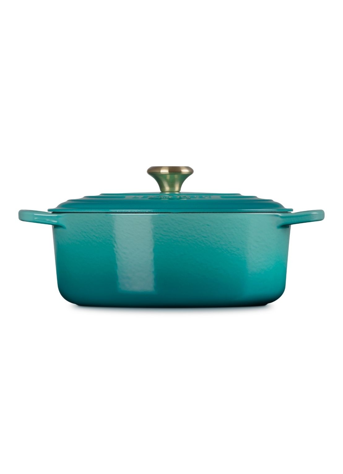 Le Creuset Signature braadpan 31 cm - voorkant 3 blauw
