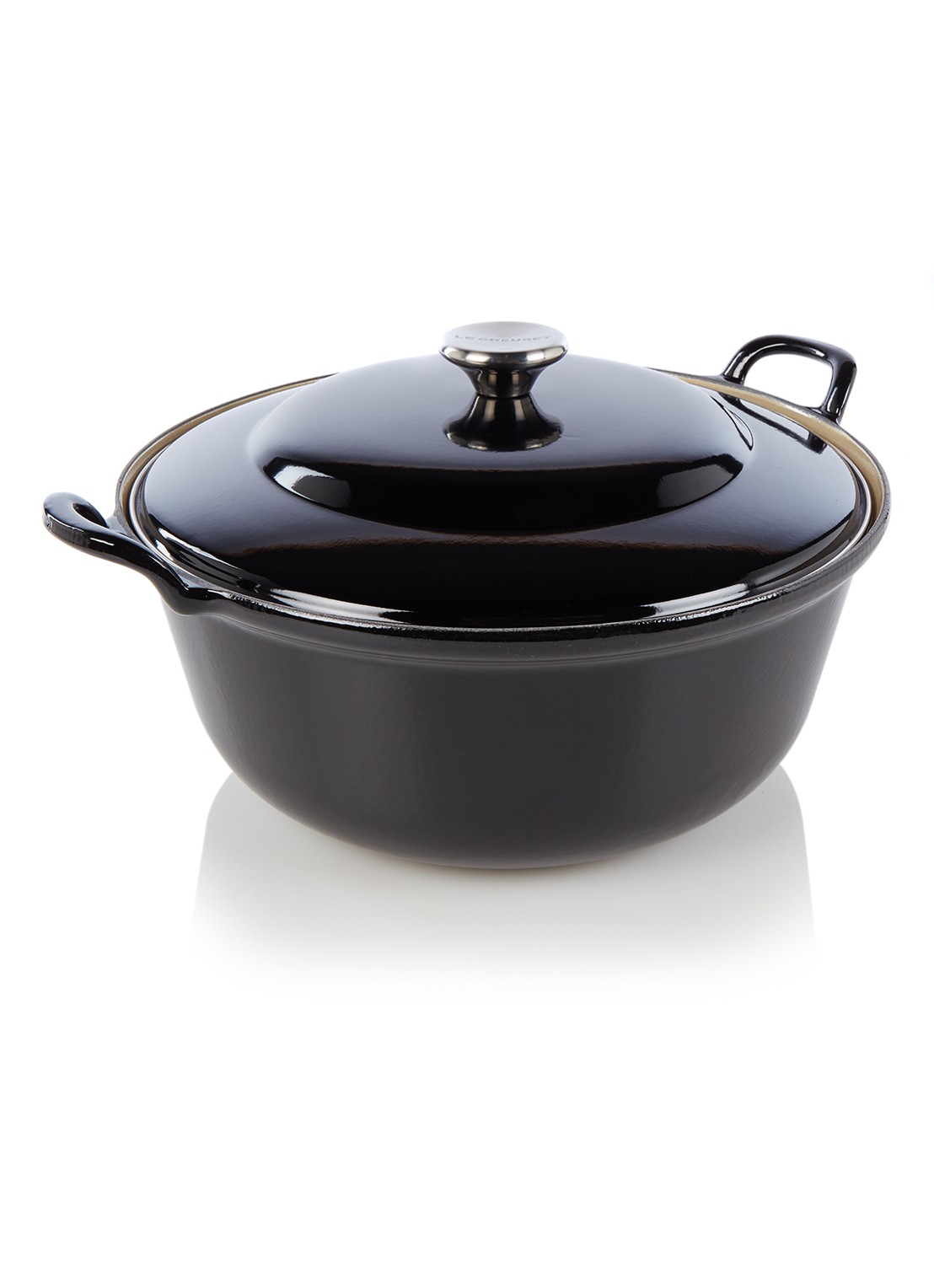 Le Creuset Signature braadpan Ø32 cm - voorkant ebbenzwart / zwart
