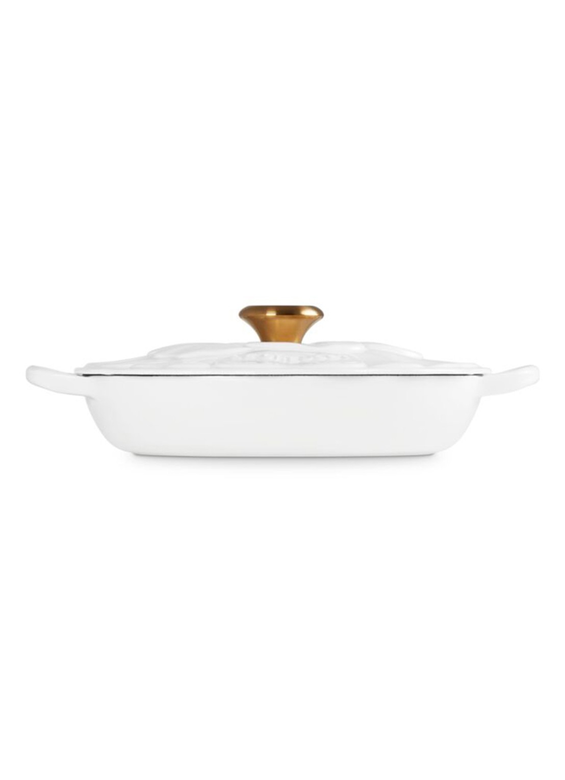 Le Creuset Signature Campagnard braadpan 26 cm - achterkant wit
