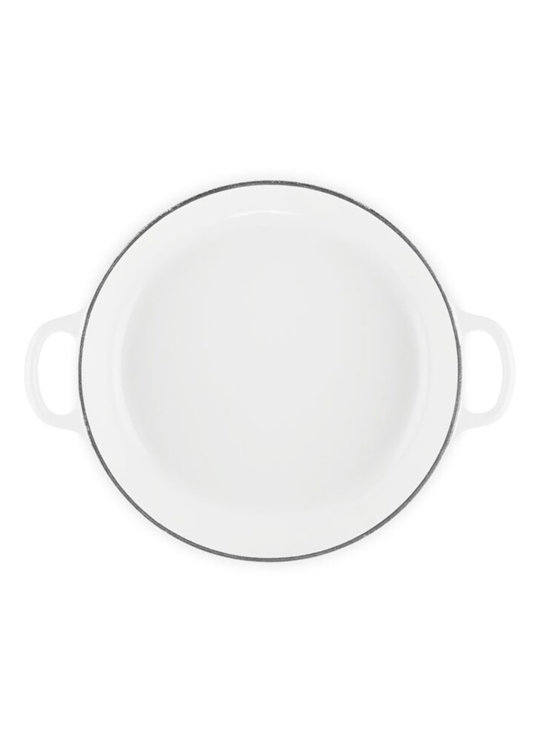 Le Creuset Signature Campagnard braadpan 26 cm - detail 4 wit