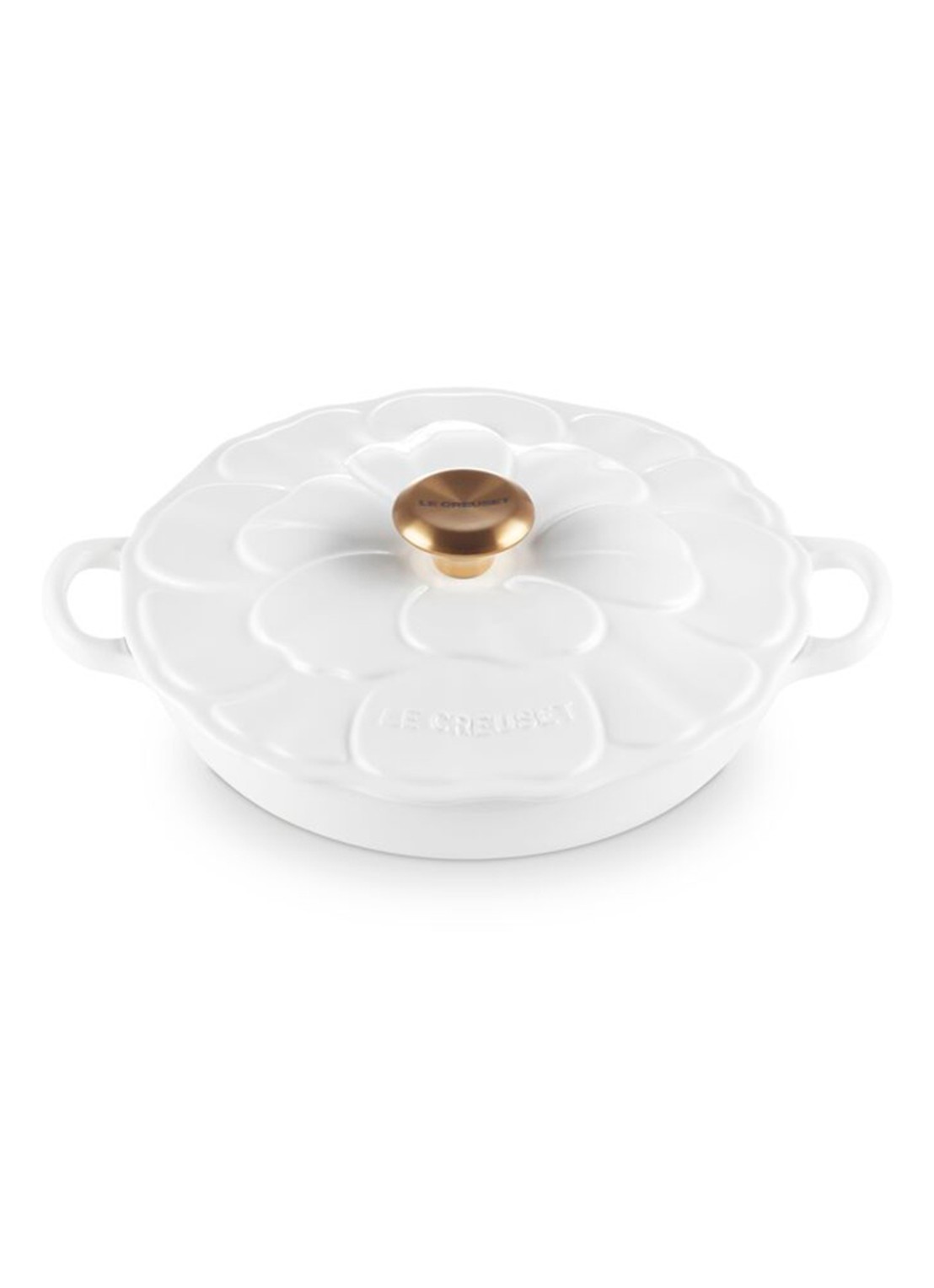 Le Creuset Signature Campagnard braadpan 26 cm - voorkant 3 wit