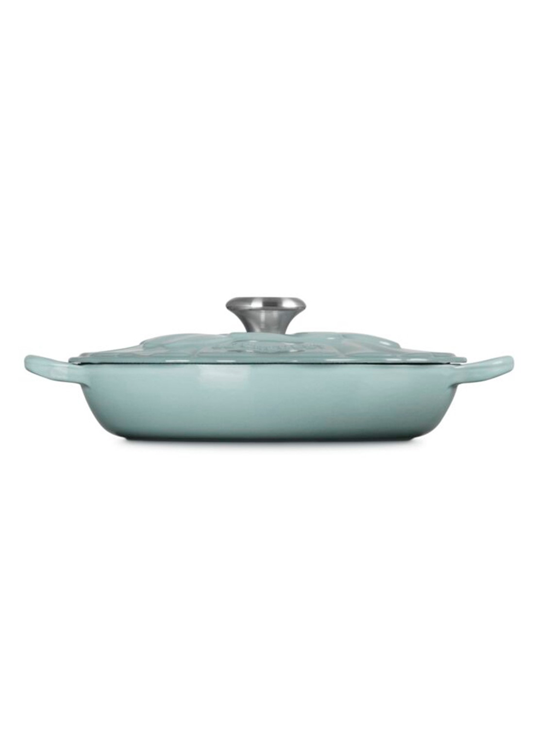 Le Creuset Signature Campagnard braadpan 26 cm - achterkant 3 lichtgrijs
