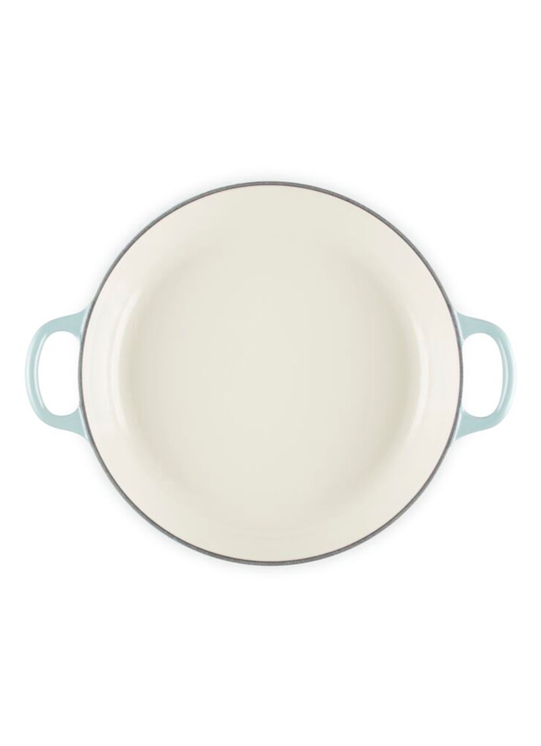 Le Creuset Signature Campagnard braadpan 26 cm - detail 4 lichtgrijs