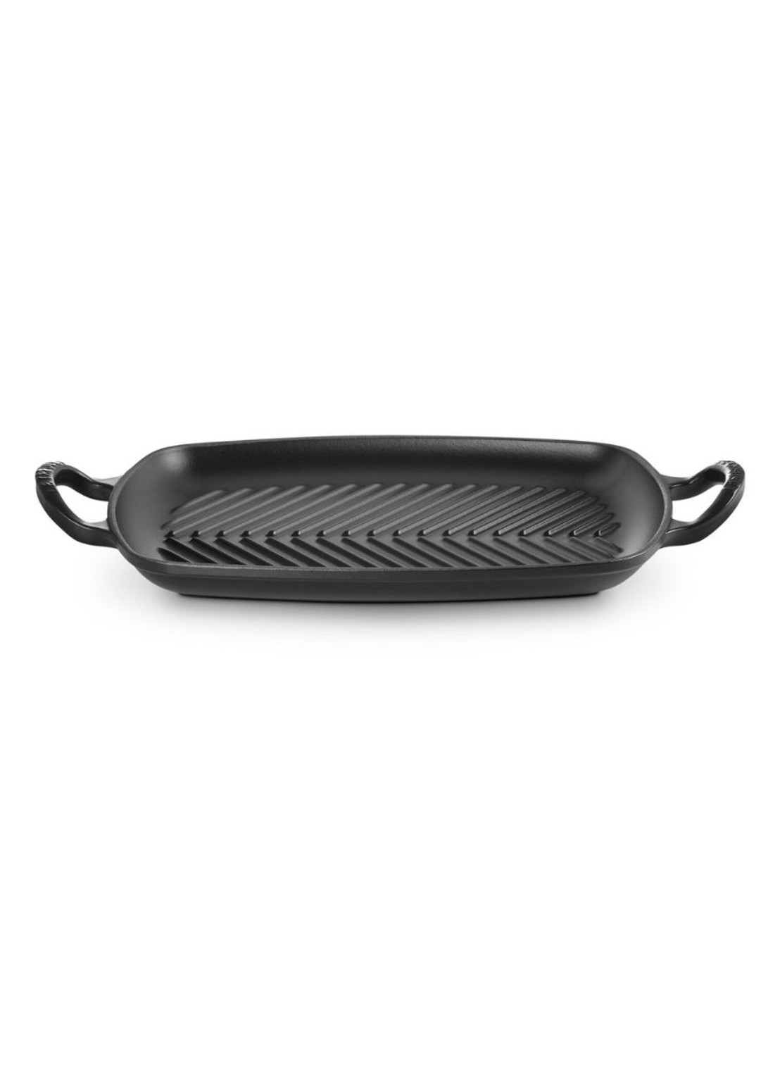 Le Creuset Signature grill 30 cm - voorkant zwart