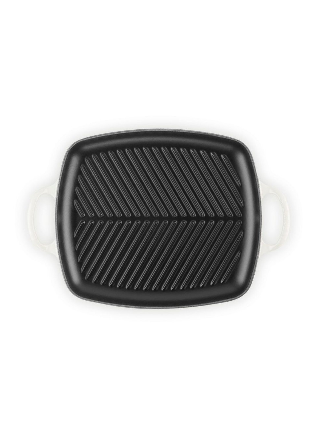 Le Creuset Signature grill 30 cm - detail gebroken wit