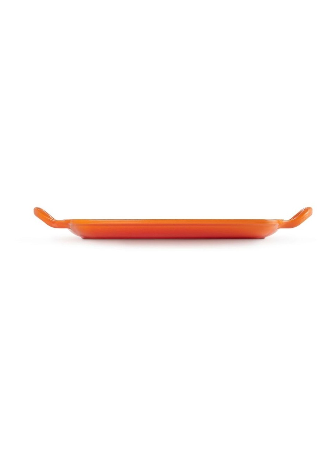 Le Creuset Signature grill 30 cm - achterkant oranjerood