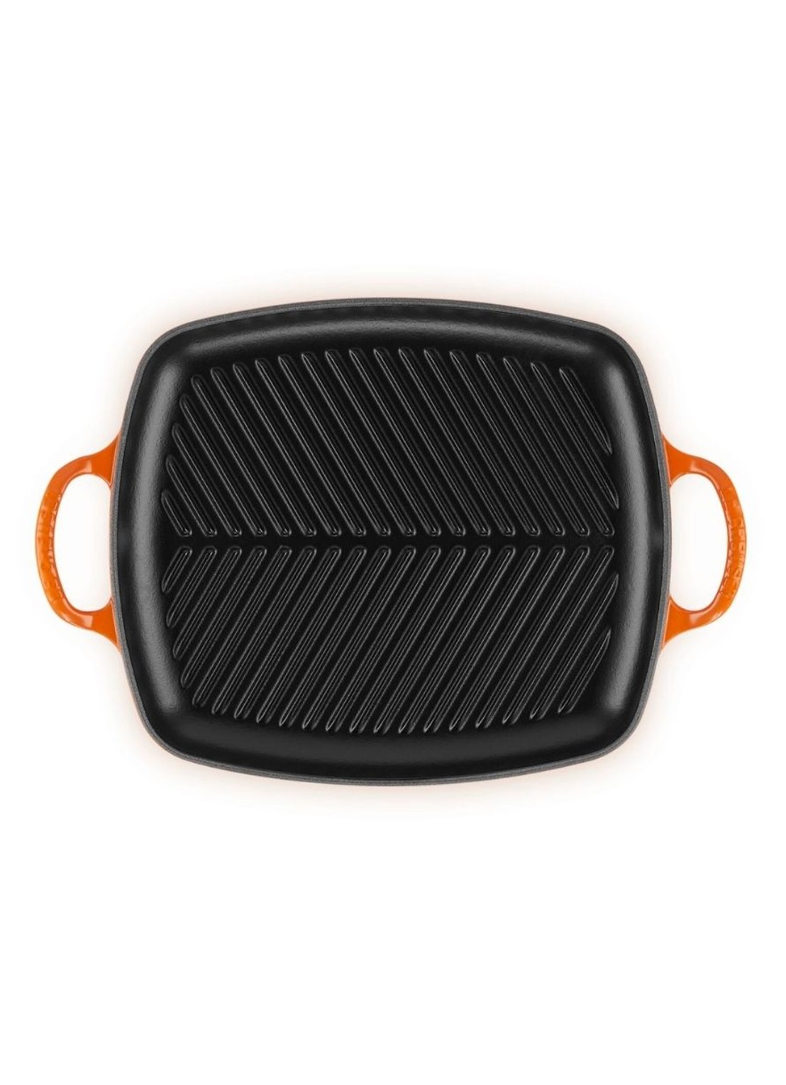 Le Creuset Signature grill 30 cm - detail 4 oranjerood
