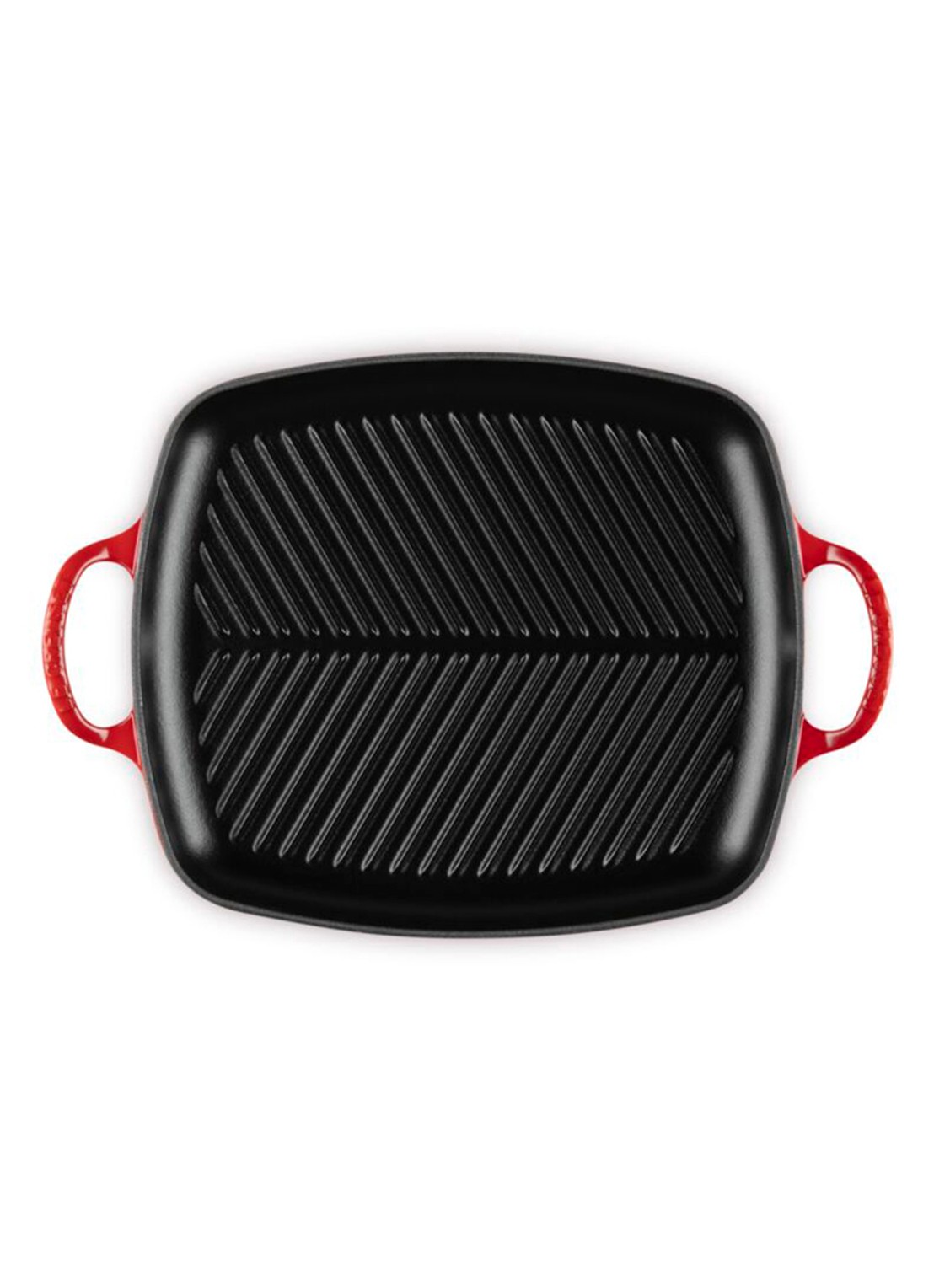Le Creuset Signature grill 30 cm - detail steenrood