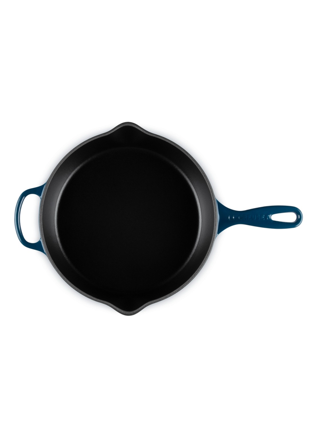 Le Creuset Signature grillpan Ø26 cm - detail donkerblauw