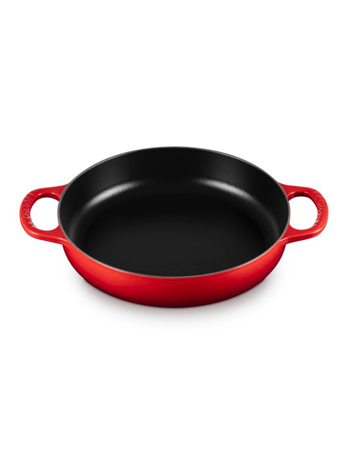 Le Creuset Signature hapjespan 28 cm  - voorkant 2 donkerrood