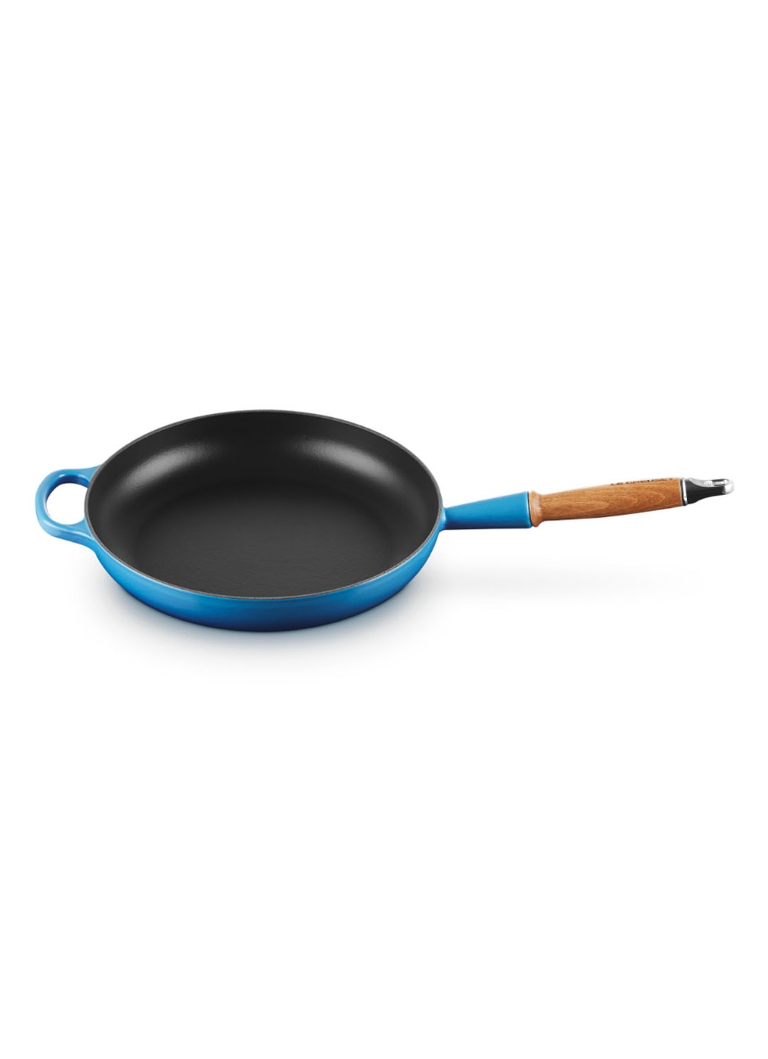 Le Creuset Signature koekenpan Ø28 cm  - voorkant 3 azure / blauw