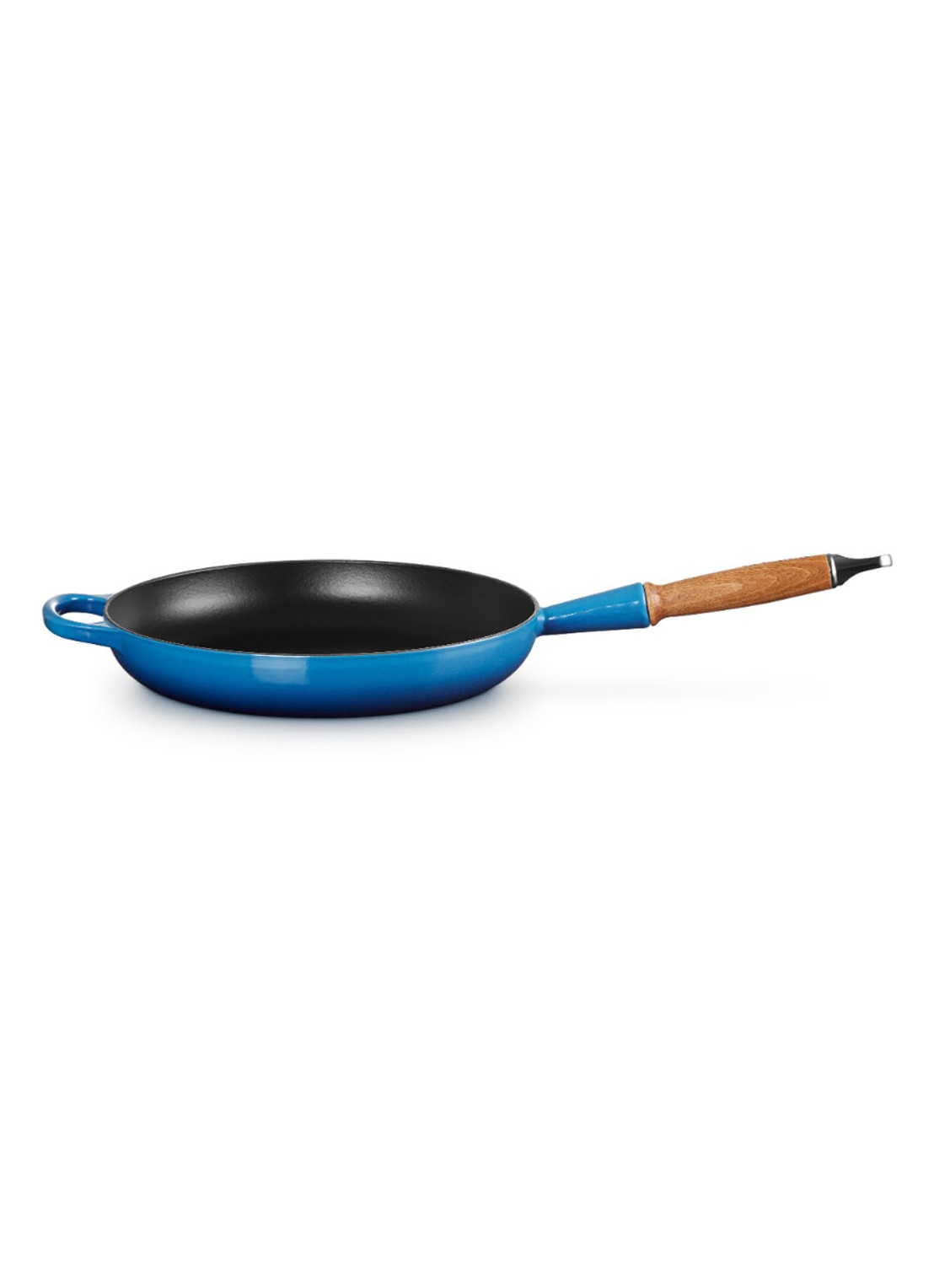 Le Creuset Signature koekenpan Ø28 cm  - voorkant 4 azure / blauw