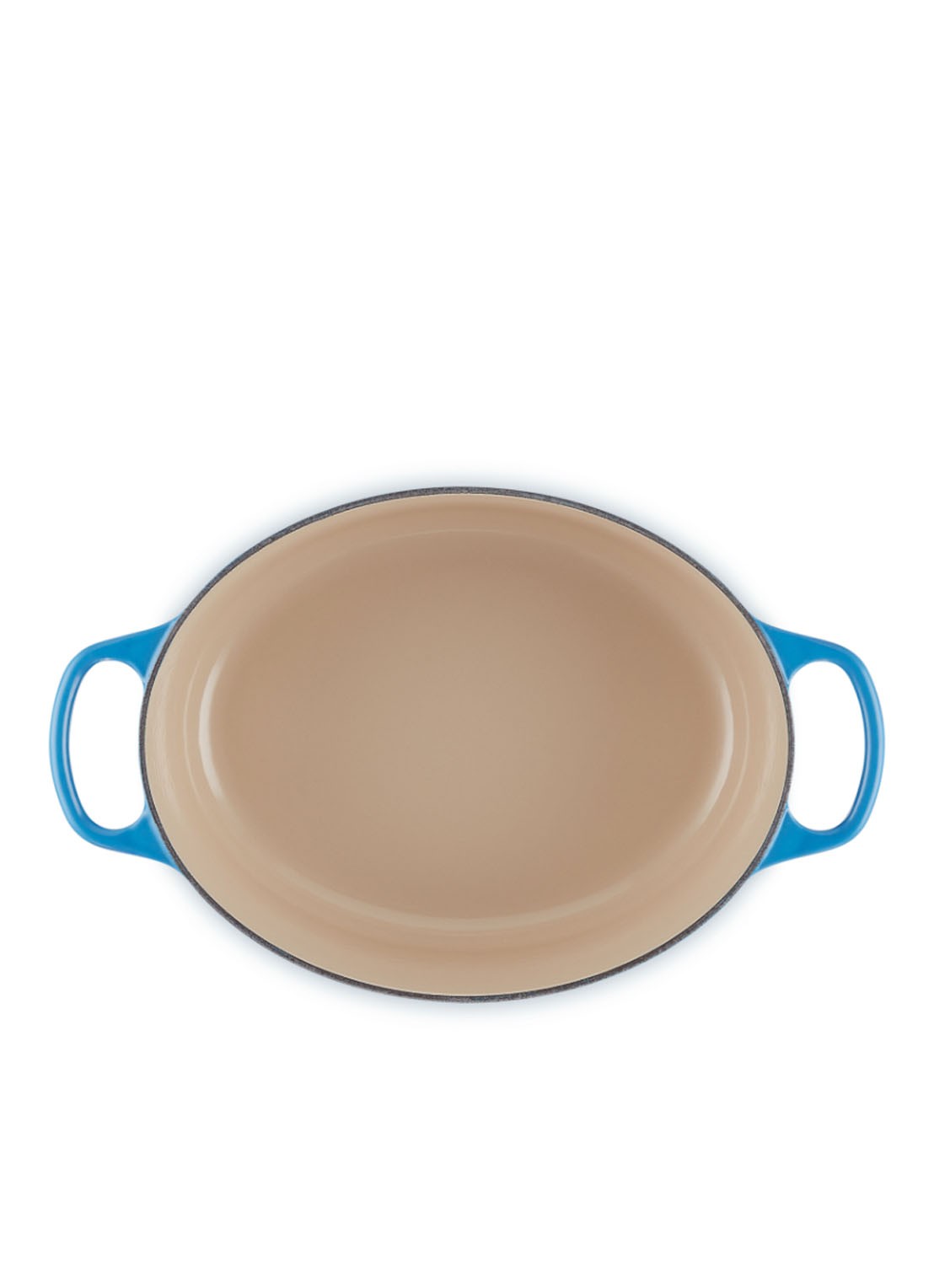 Le Creuset Signature ovale braadpan 29 cm - detail 2 azure / blauw