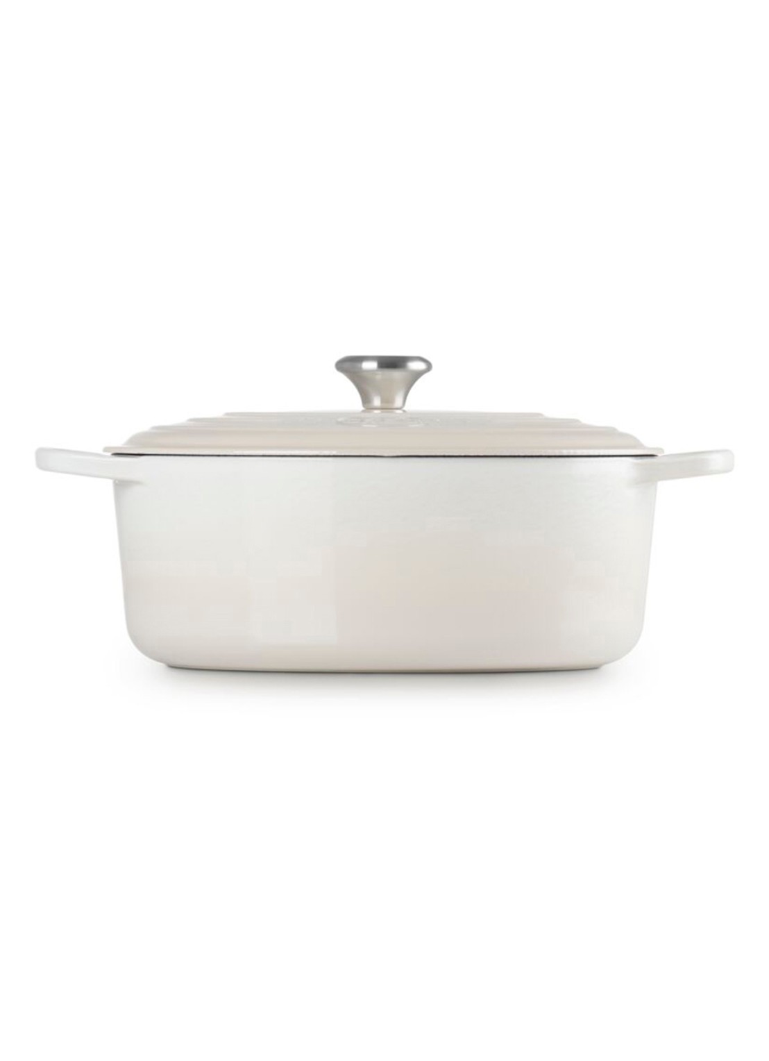 Le Creuset Signature ovale braadpan 31 cm - achterkant gebroken wit