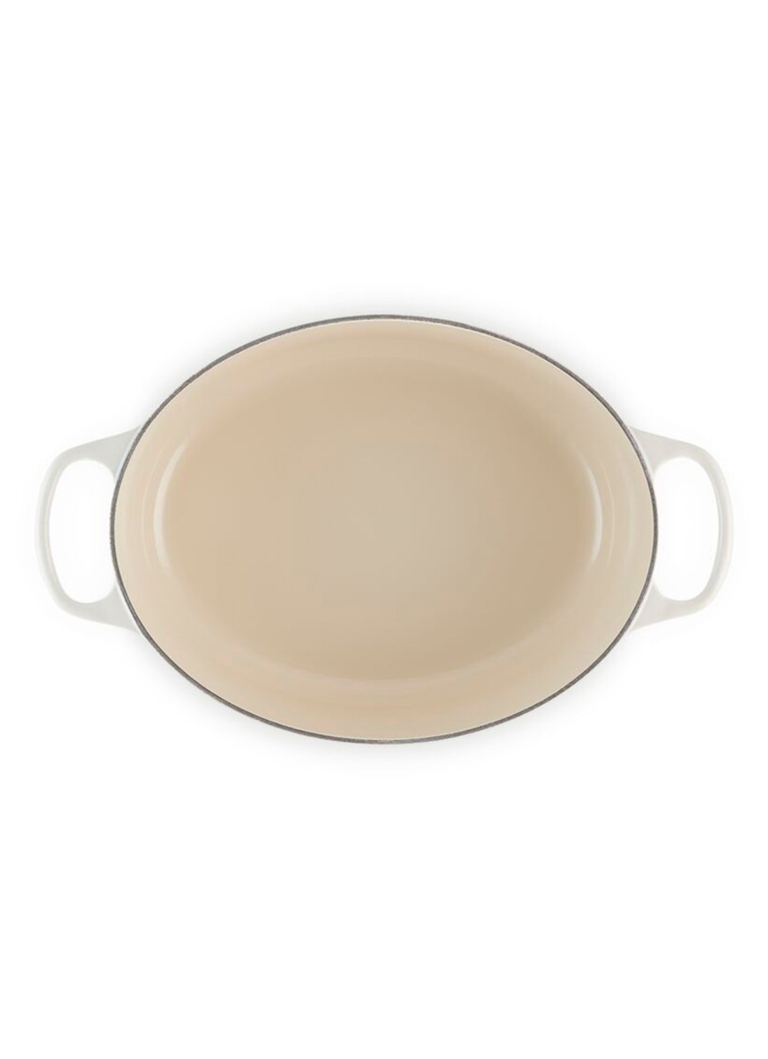 Le Creuset Signature ovale braadpan 31 cm - detail 4 gebroken wit