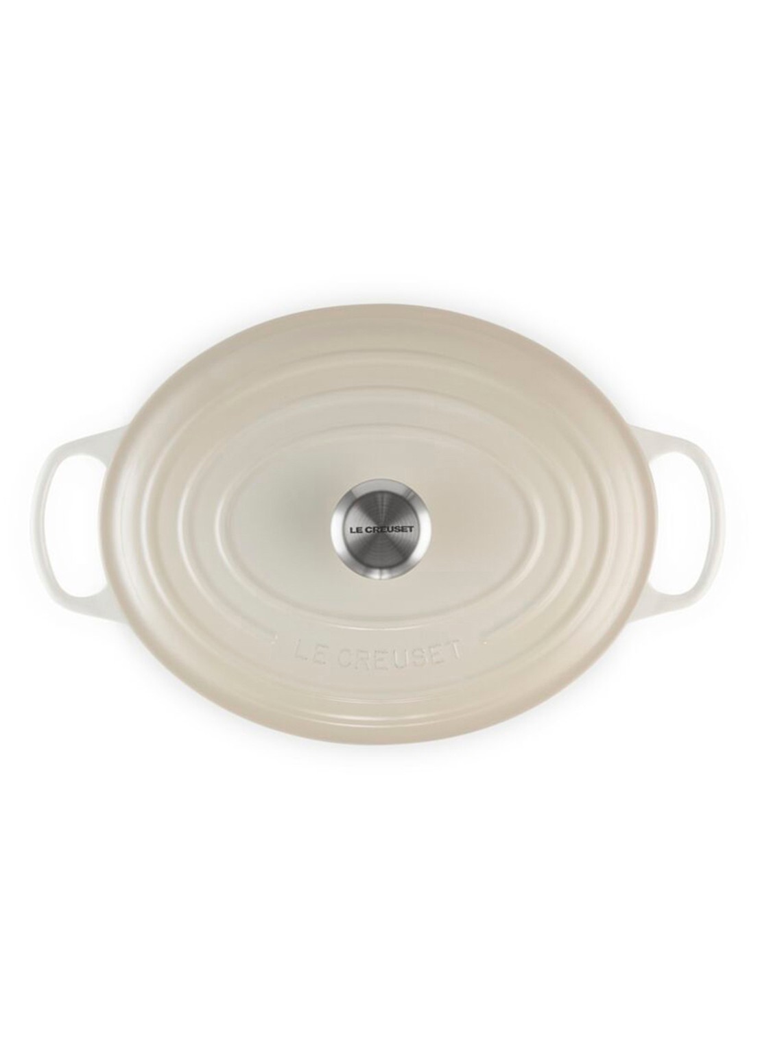Le Creuset Signature ovale braadpan 31 cm - detail 5 gebroken wit
