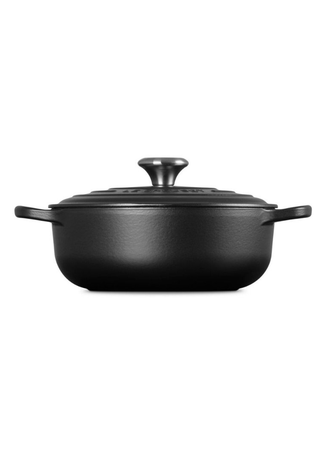 Le Creuset Signature sauteuse 24 cm - achterkant zwart