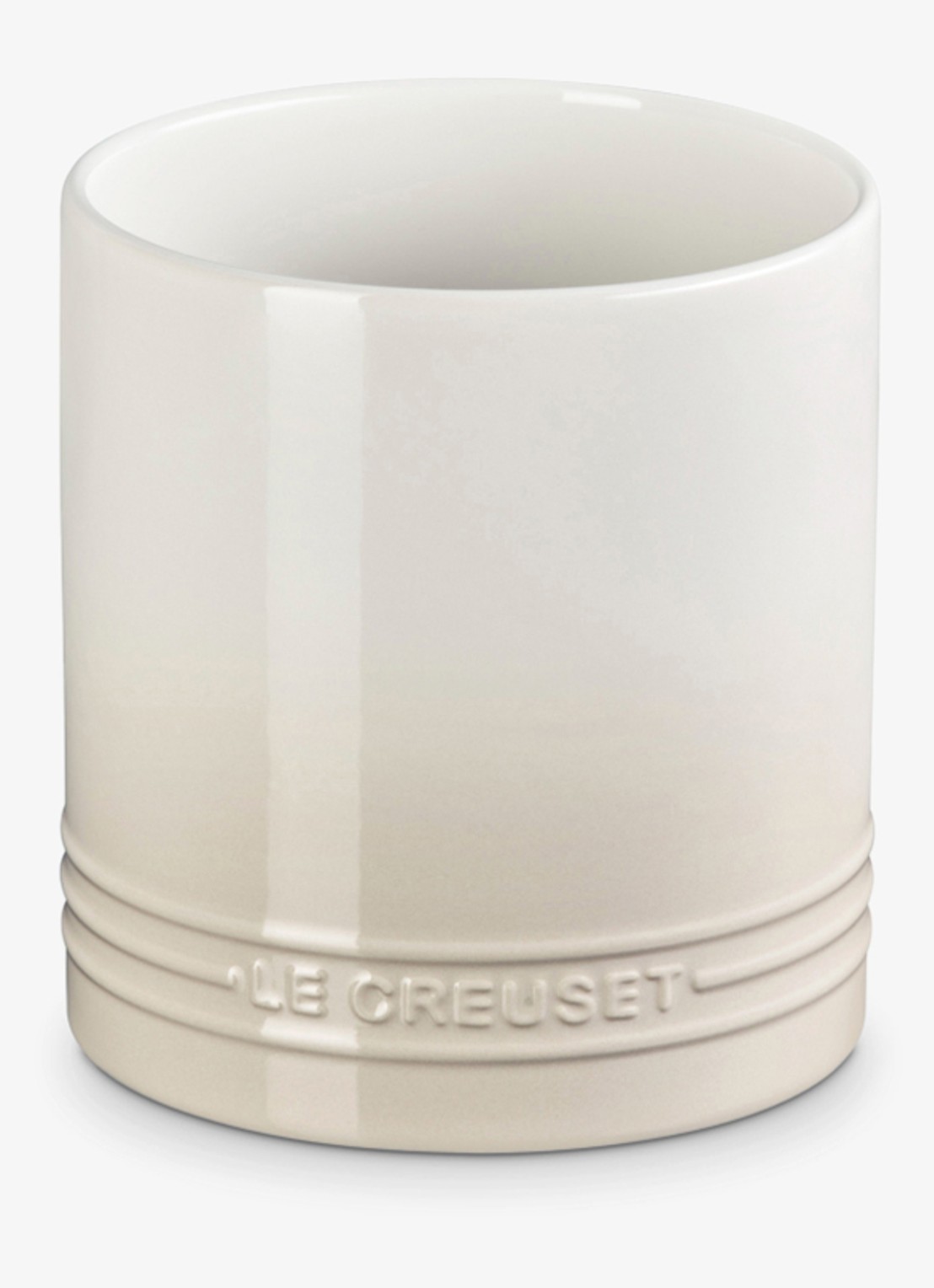 Le Creuset Signature spatelpot 1,1 liter - voorkant beige