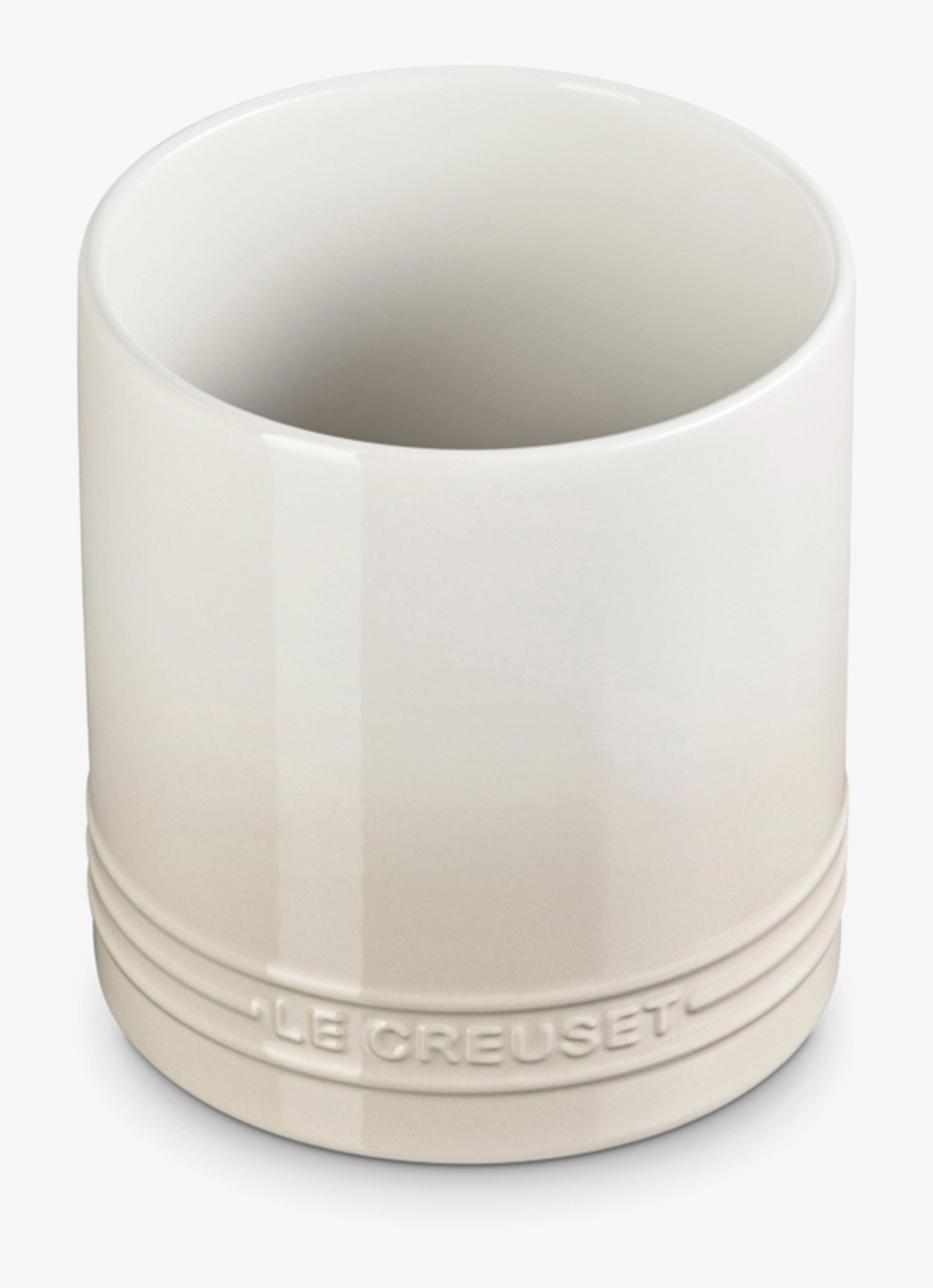 Le Creuset Signature spatelpot 1,1 liter - voorkant 2 beige