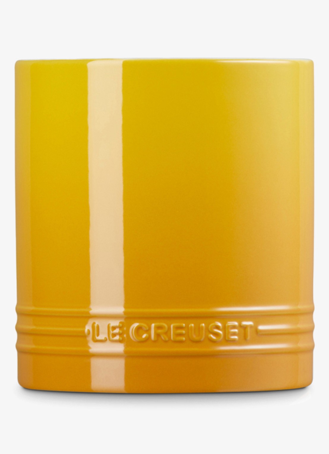 Le Creuset Signature spatelpot 1,1 liter - achterkant abrikoos