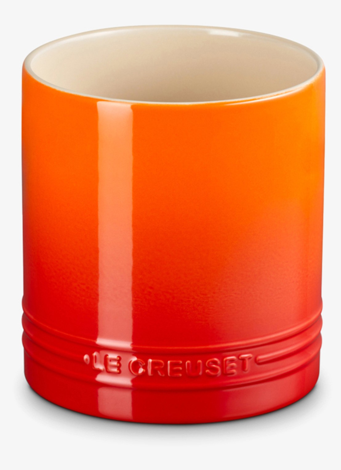 Le Creuset Signature spatelpot 1,1 liter - voorkant 4 oranjerood