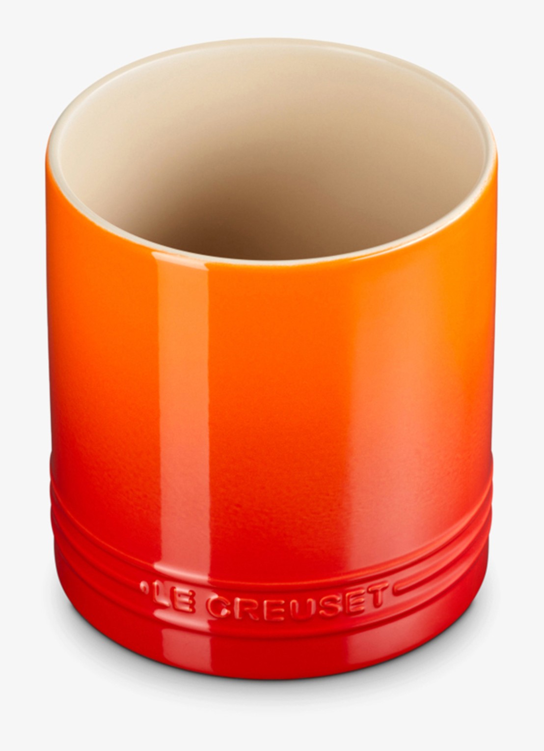 Le Creuset Signature spatelpot 1,1 liter - voorkant 5 oranjerood
