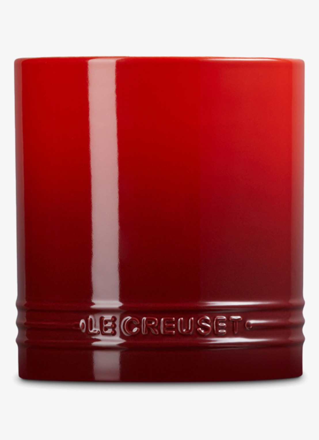 Le Creuset Signature spatelpot 1,1 liter - achterkant donkerrood