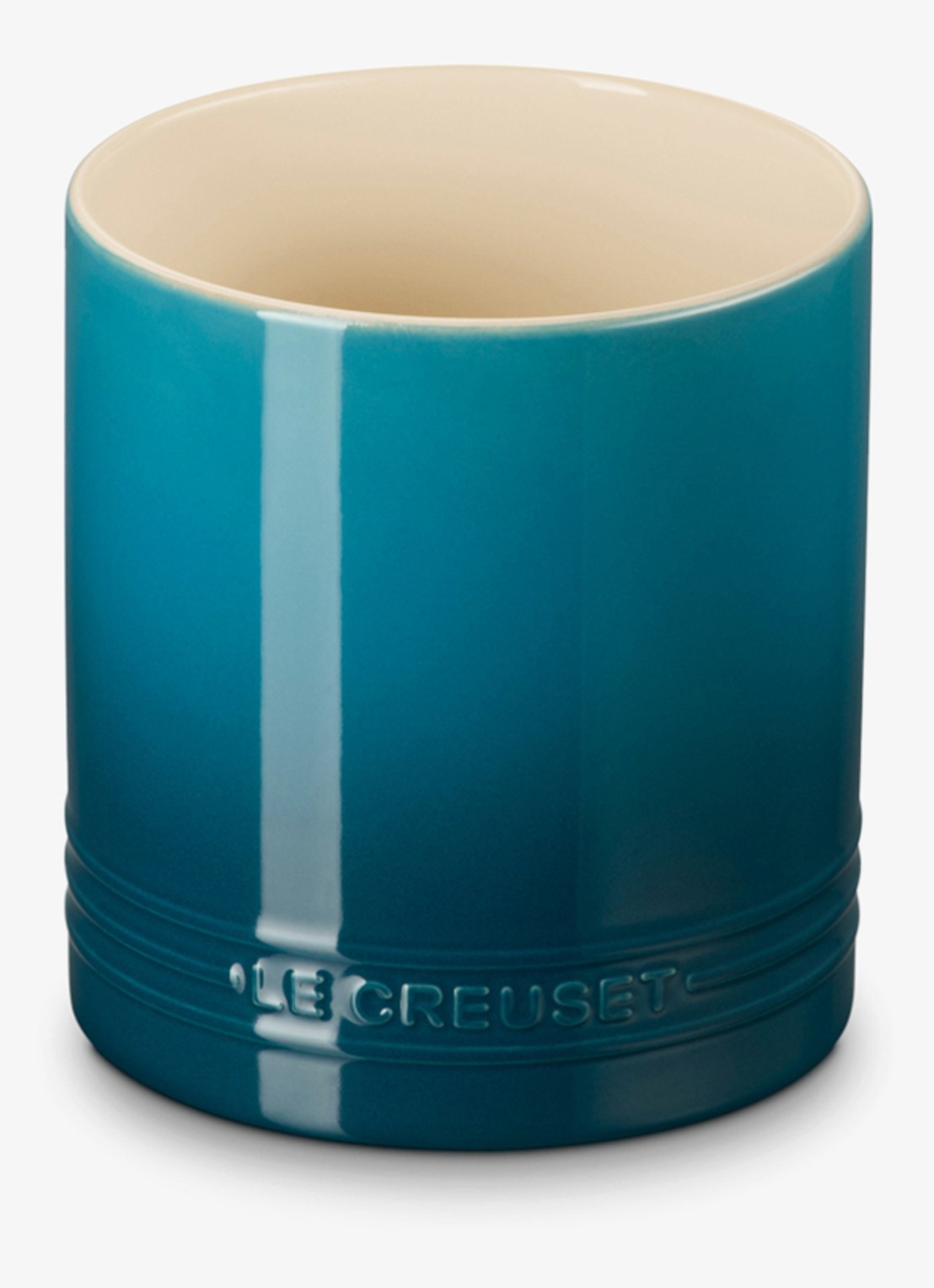 Le Creuset Signature spatelpot 1,1 liter - voorkant petrol