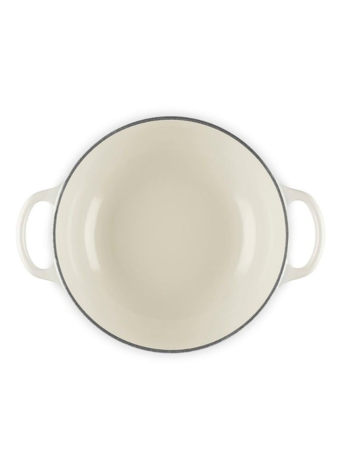 Le Creuset Signature stoofpan 22 cm - detail 4 gebroken wit