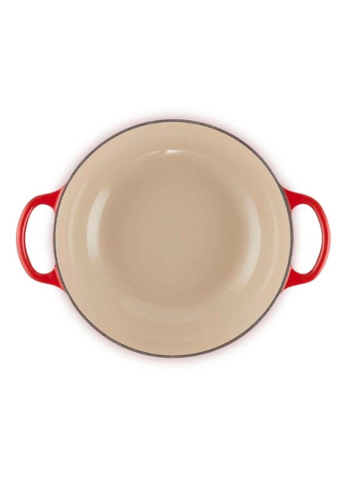 Le Creuset Signature stoofpan 22 cm - detail steenrood