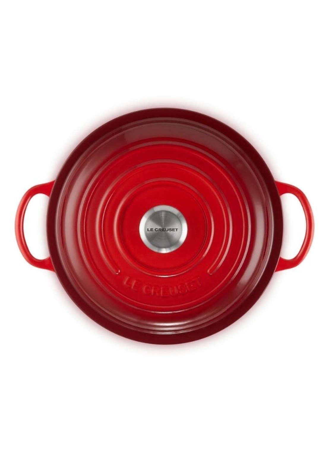 Le Creuset Signature stoofpan 22 cm - detail 2 steenrood