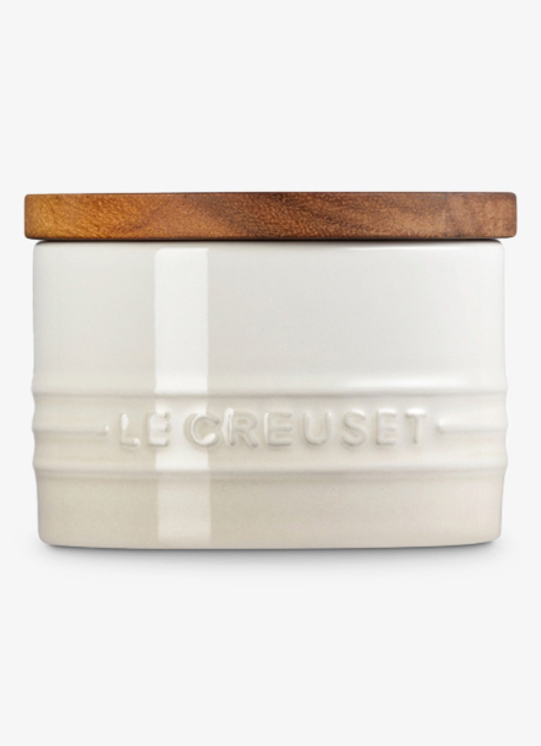 Le Creuset Signature voorraadpot 0,2 liter - achterkant 6 beige