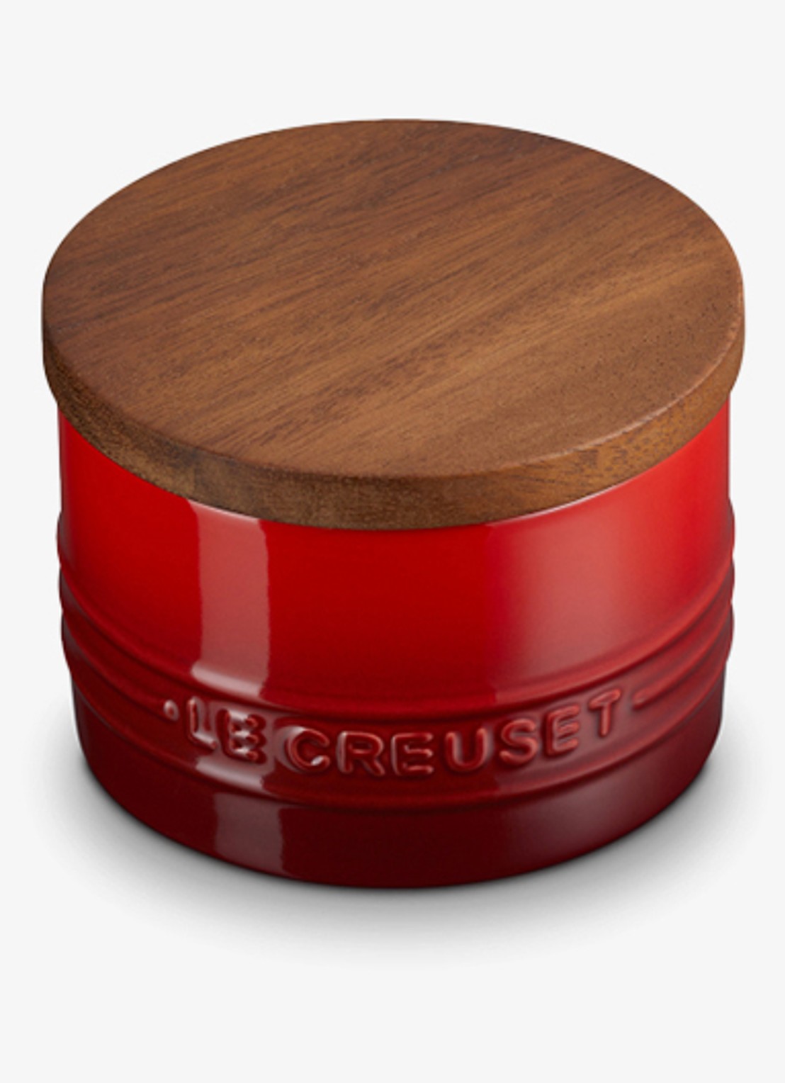 Le Creuset Signature voorraadpot 0,2 liter - voorkant 3 donkerrood
