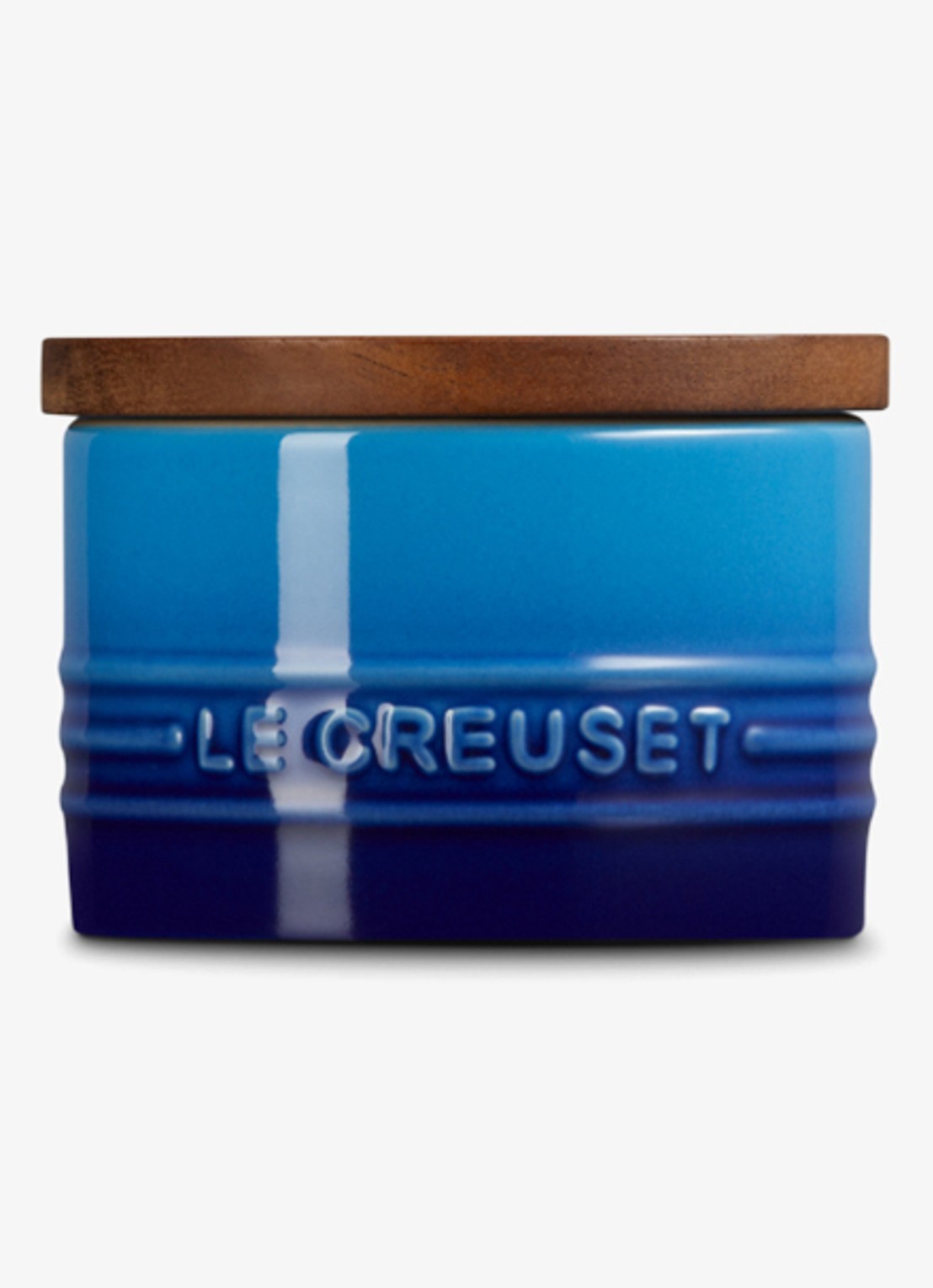 Le Creuset Signature voorraadpot 0,2 liter - achterkant 5 royalblauw