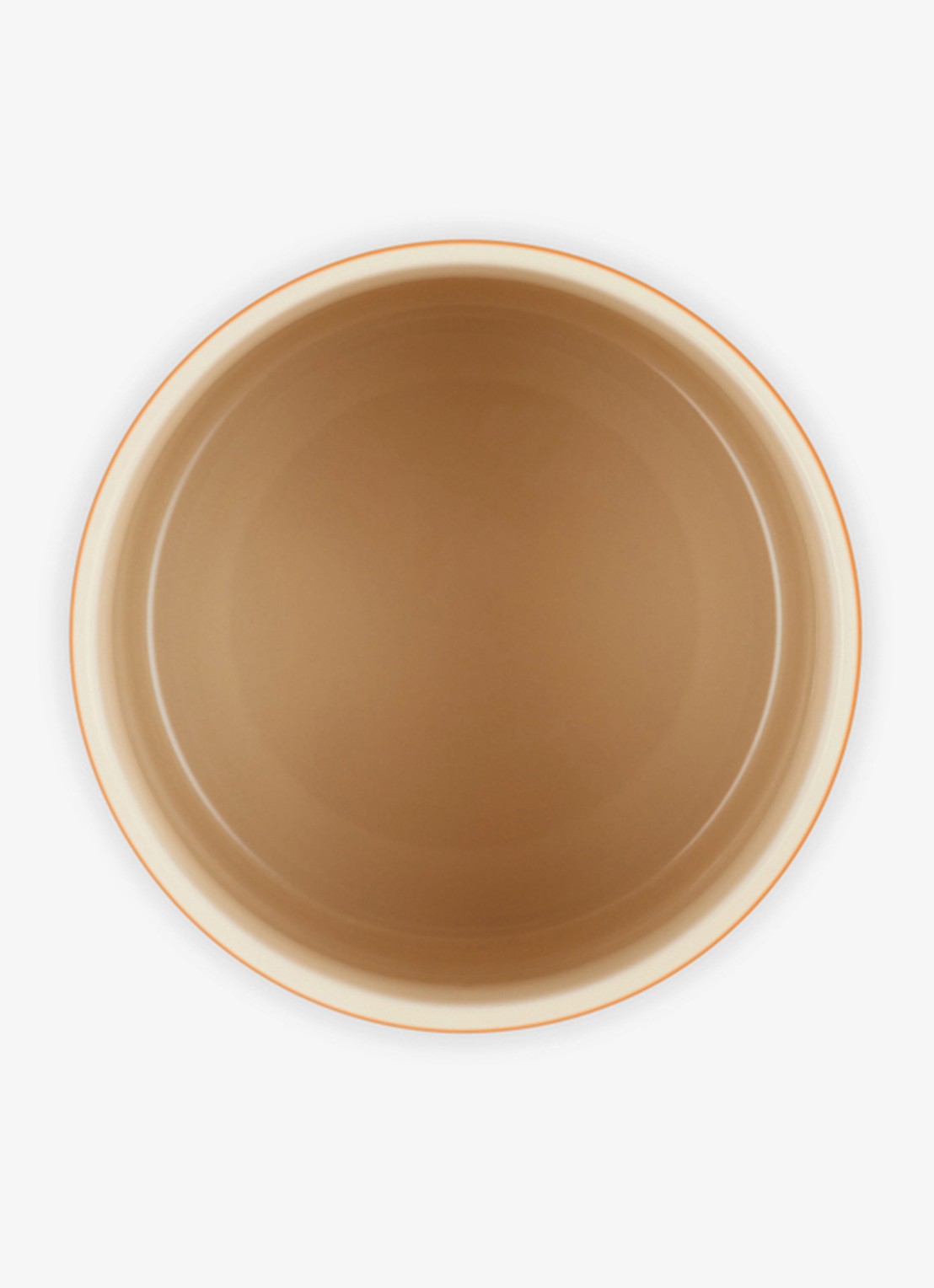 Le Creuset Signature voorraadpot 1,1 liter - detail 2 oranjerood