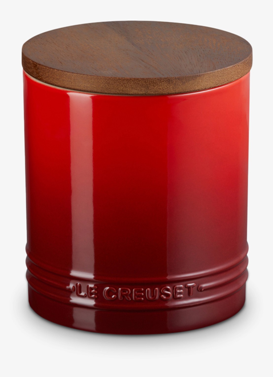 Le Creuset Signature voorraadpot 1,1 liter - voorkant donkerrood