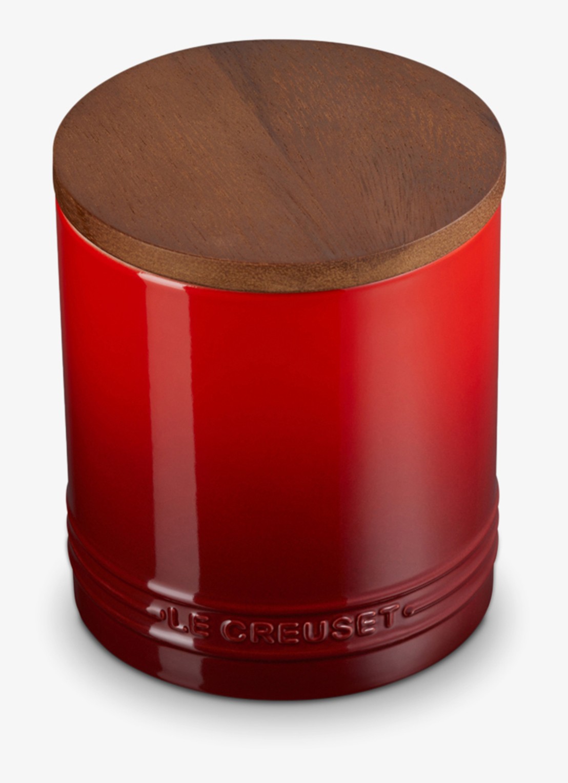 Le Creuset Signature voorraadpot 1,1 liter - voorkant 2 donkerrood