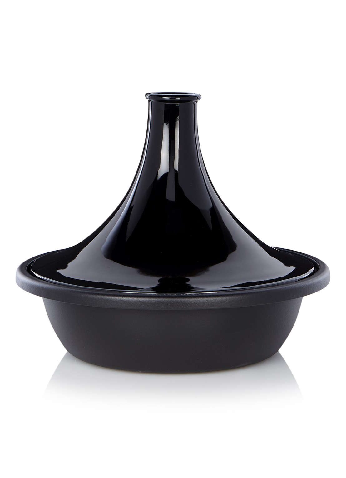 Le Creuset Tajine Ø35 cm - voorkant ebbenzwart / zwart