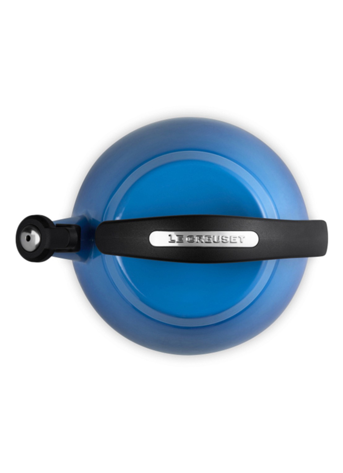 Le Creuset Tradition fluitketel 2,1 liter - detail 3 royalblauw