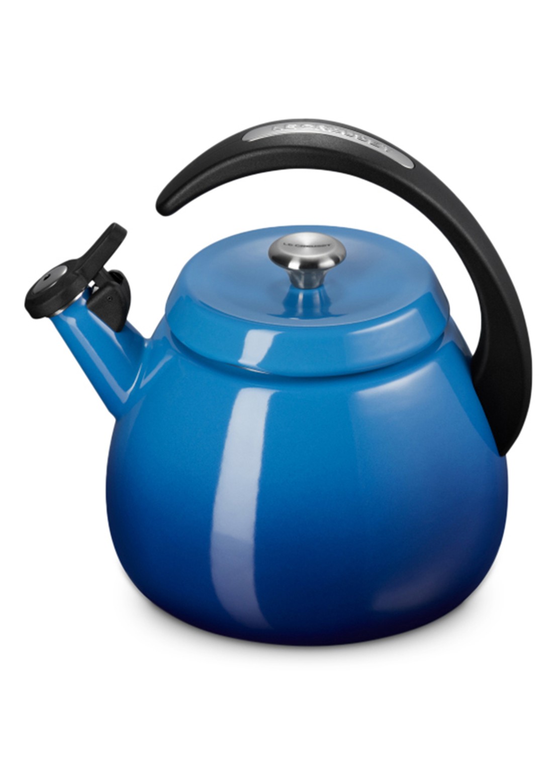Le Creuset Tradition fluitketel 2,1 liter - voorkant 2 royalblauw