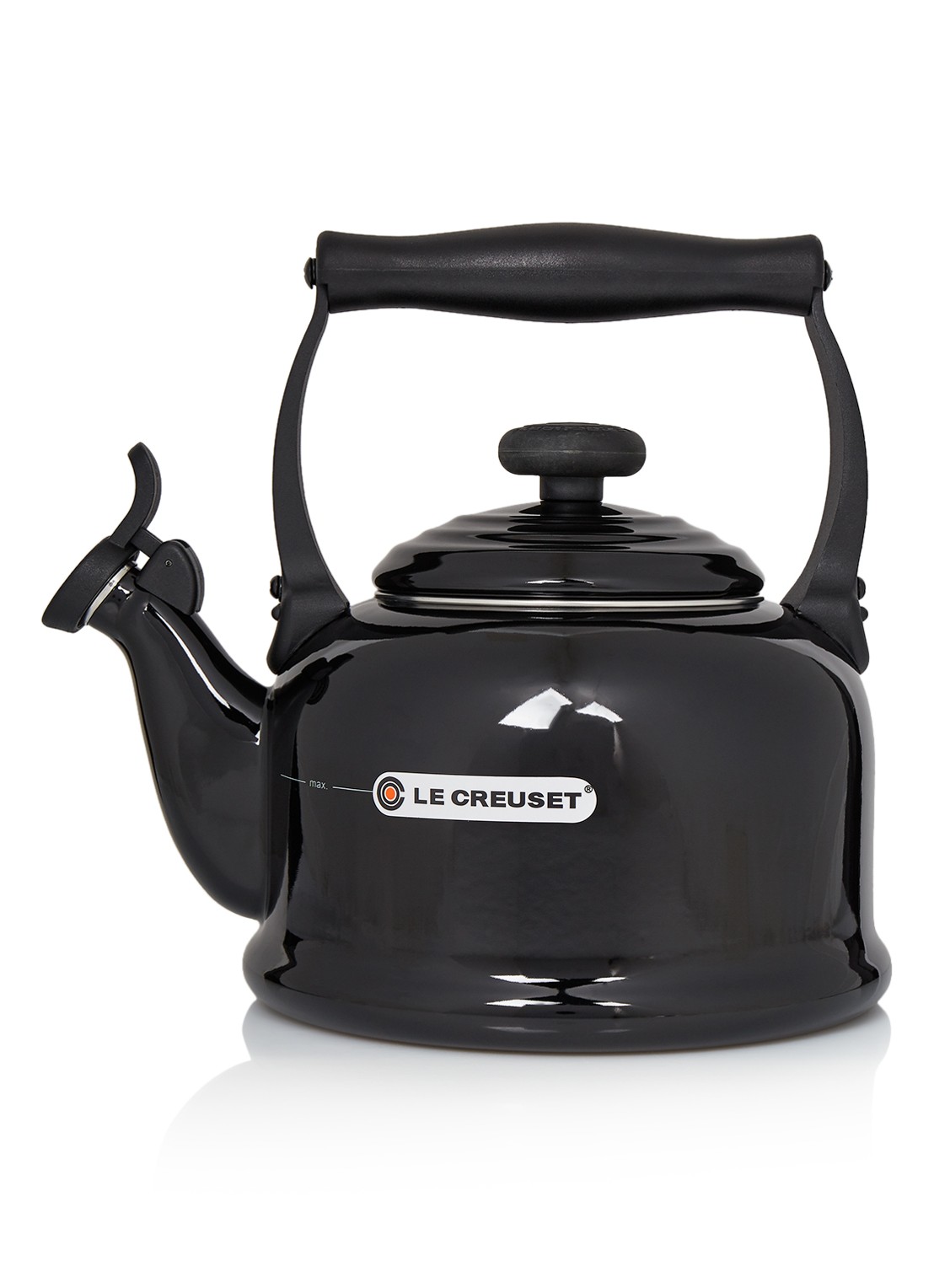 Le Creuset Tradition fluitketel 2,1 liter - voorkant ebbenzwart / zwart