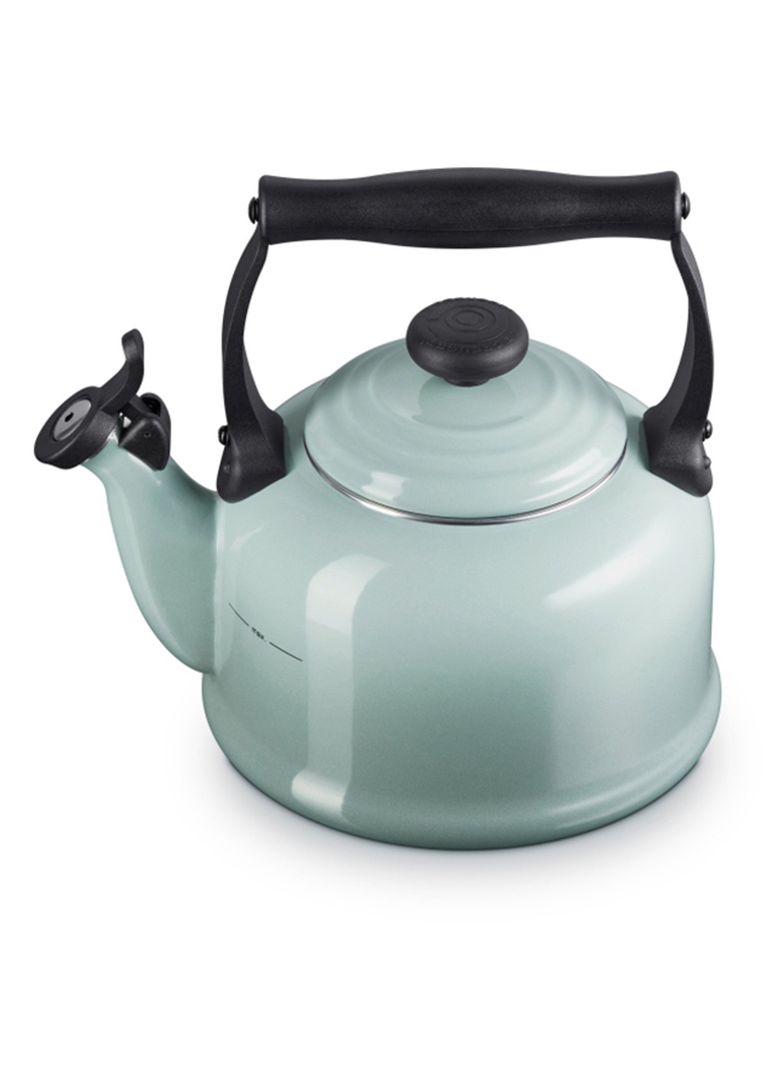 Le Creuset Tradition fluitketel 2,1 liter - voorkant 4 donkerblauw