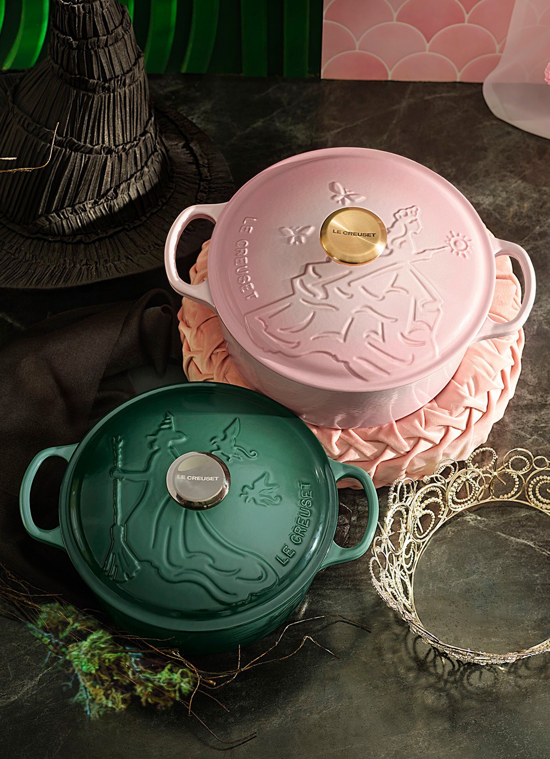 Le Creuset Wicked Glinda braadpan 24 cm - achterkant lichtroze