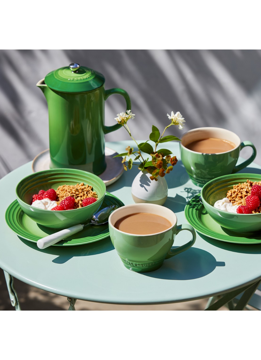 Le Creuset WT - 130 kelnersmes  - voorkant 2 bamboo / groen
