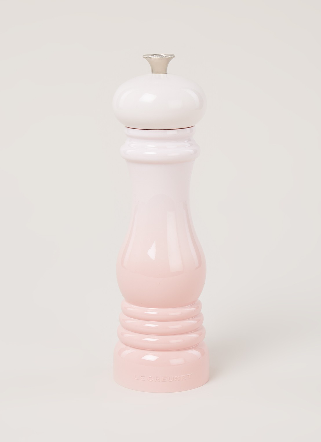 Le Creuset Zoutmolen 21 cm  - voorkant 3 shell pink / roze