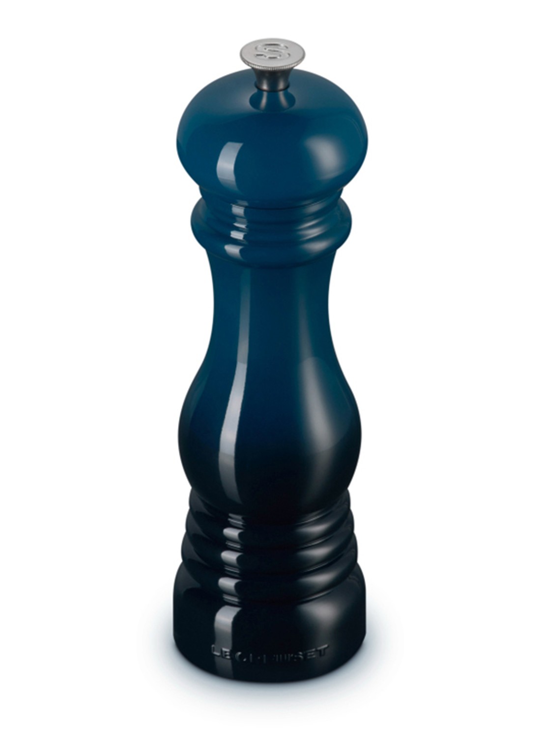 Le Creuset Zoutmolen 6 cm - voorkant 3 donkerblauw