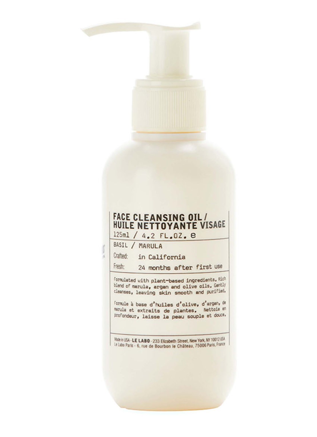 Le Labo Basil Facial Cleansing Oil - reinigingsolie - voorkant undefined