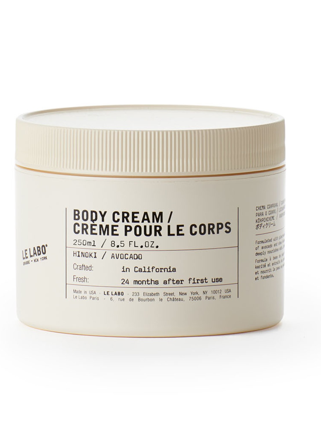 Le Labo Hinoki / Avocado Body Cream - bodycrème - voorkant undefined