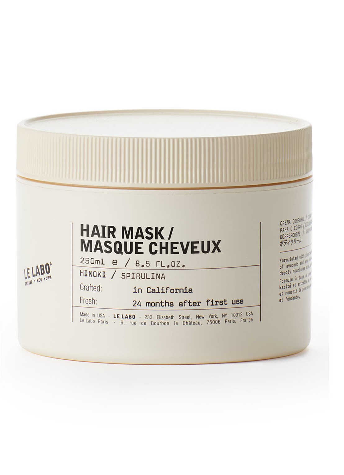 Le Labo Hinoki Hair Mask - voedend haarmasker - voorkant undefined